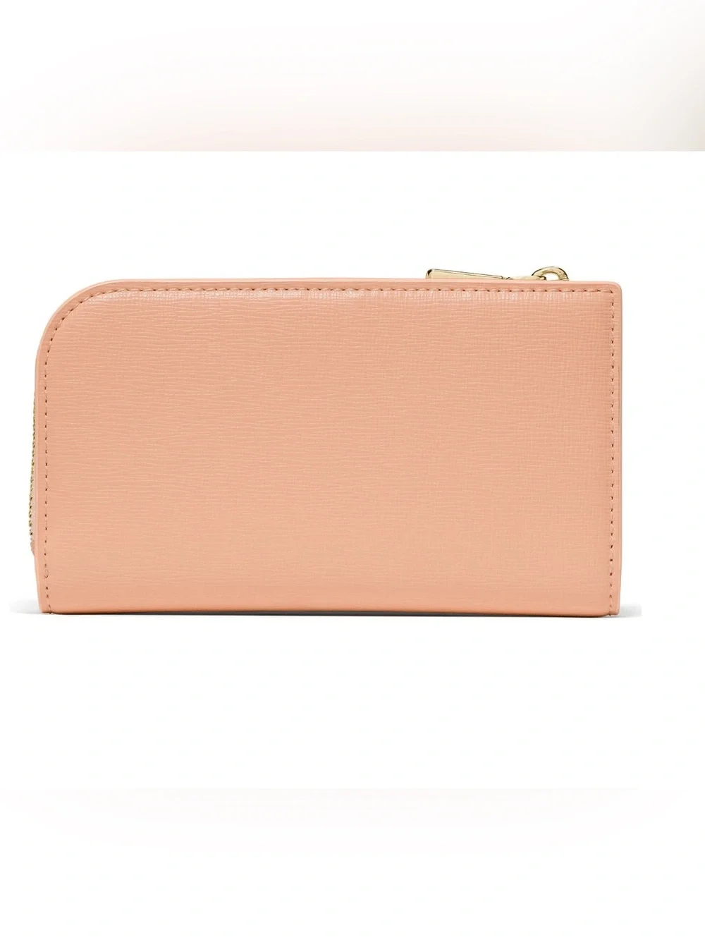 New Kate Spade Light Cantaloupe Melon Peach Lrg Saffiano Leather Cont Wallet